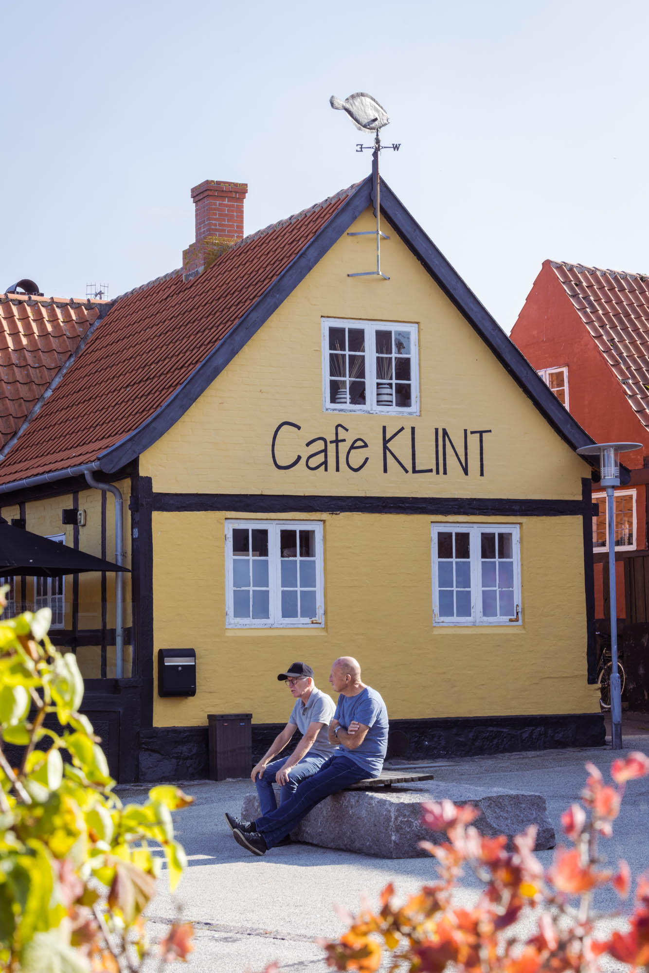 Café Klint in the habour of Gudhjem.